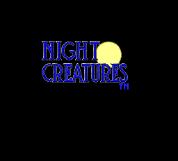 Night Creatures Title Screen